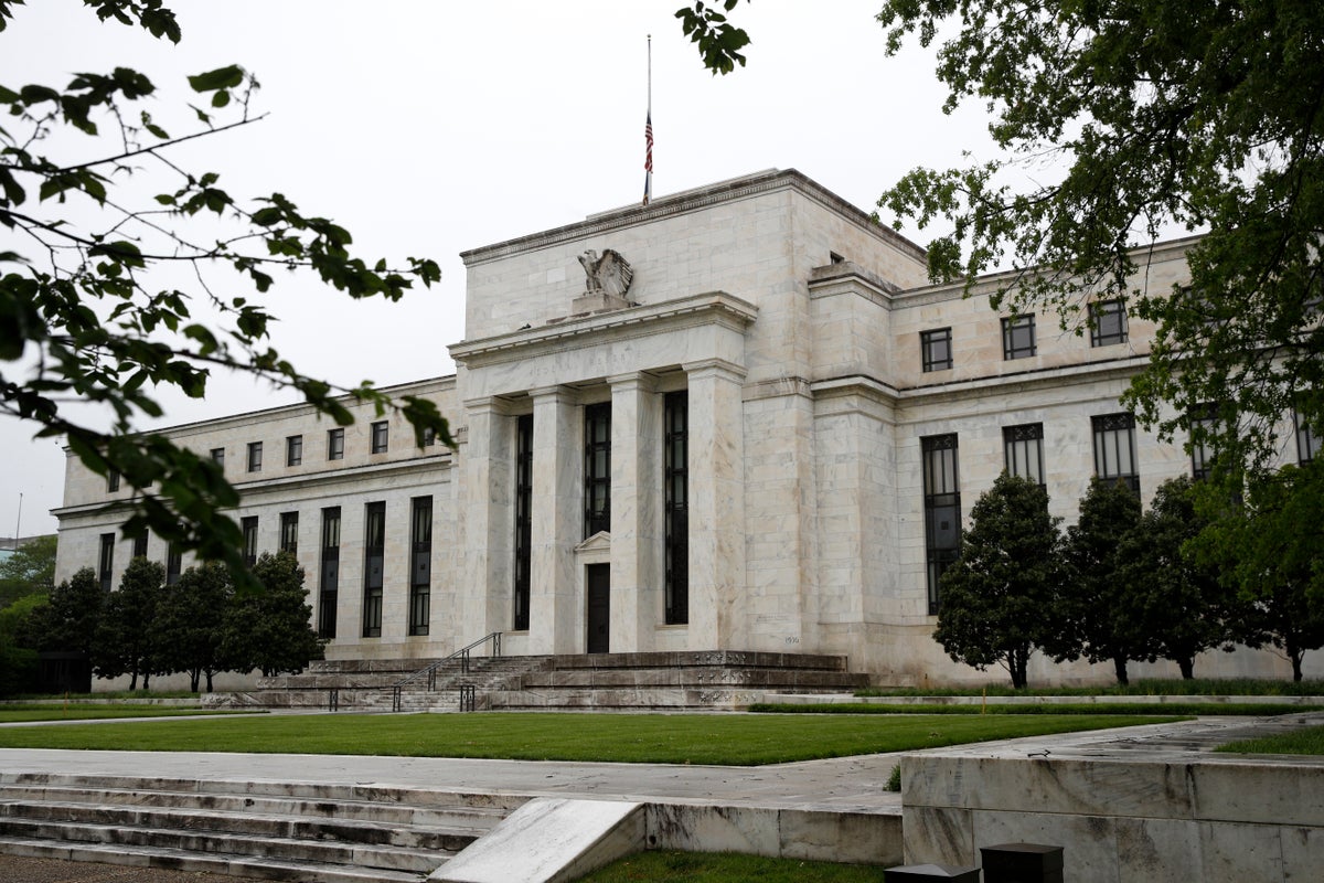 This May 22, 2020 photo shows the Federal Reserve building in Washington. (AP Photo/Patrick Semansky)