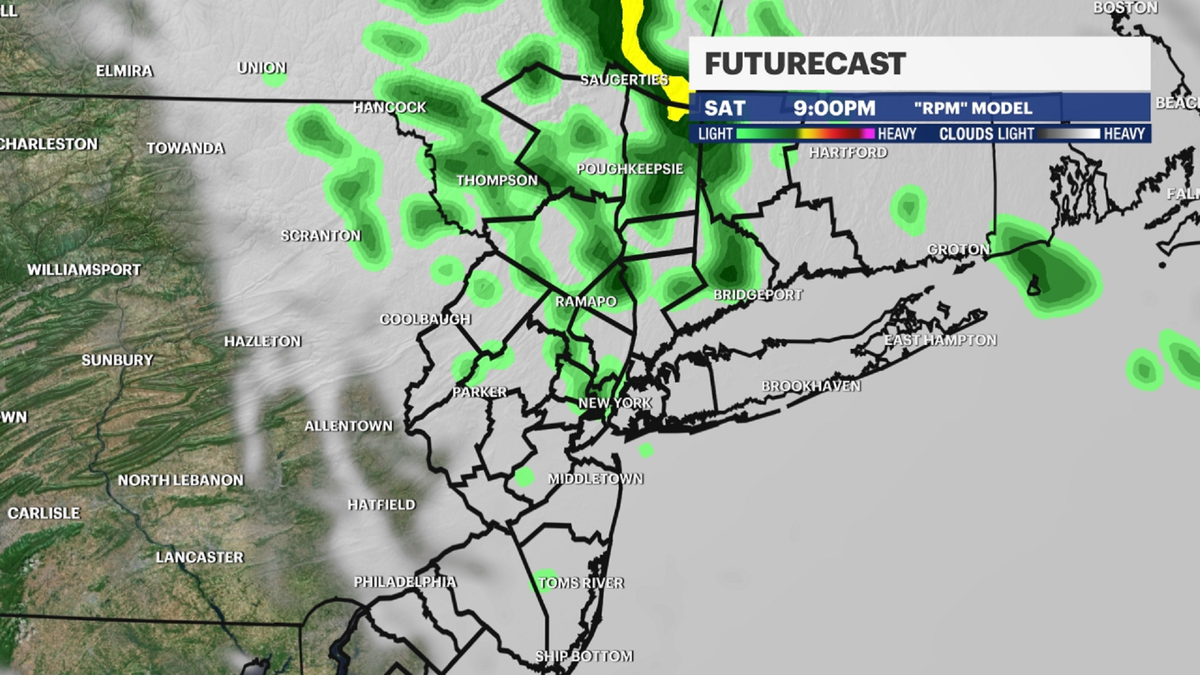 Mild, cloudy Saturday in New Jersey ahead of evening showers
