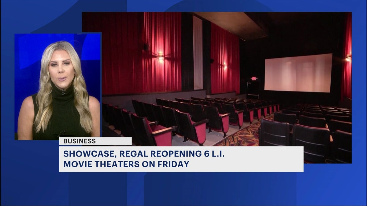 Showcase, Regal reopening 6 Long Island movie theaters Friday