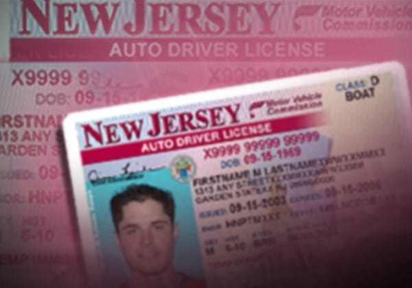 my drivers license number nj