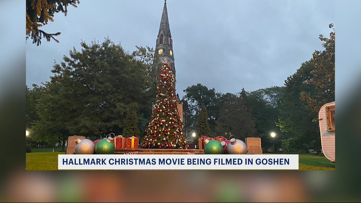 Goshen decked out in yuletide décor for filming of Hallmark Christmas movie