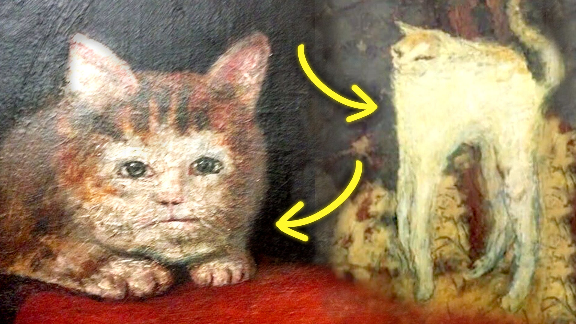 bad medieval cat paintings