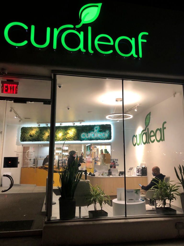 Curaleaf, Medical Marijuana dispensary, Queens, New York. (Photo by: Lindsey Nicholson/Education Images/Universal Images Group via Getty Images)