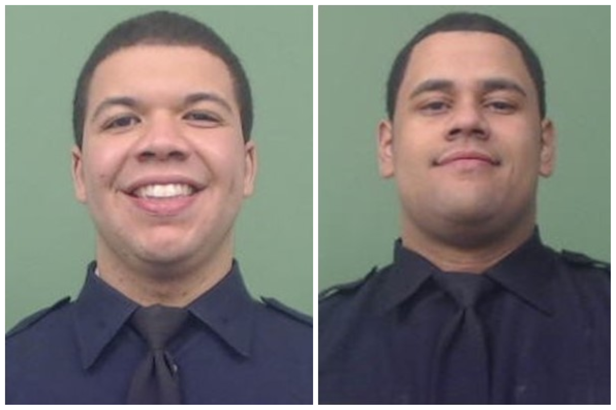 Officers Jason Rivera (left) and Wilbert Mora (Right) - NYPD