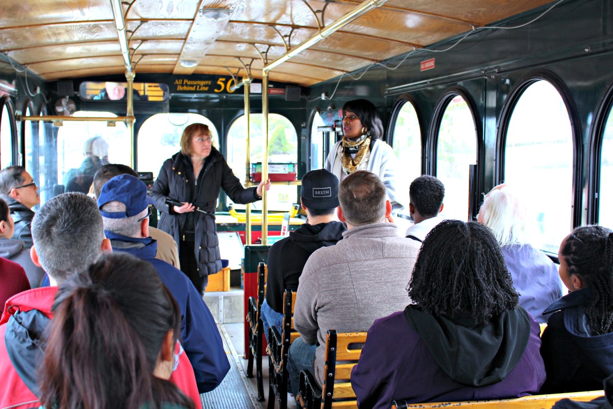   The 7-mile Cape May Underground Railroad Trolley Tour describes six specific locations and highlights this important community's contributions to Underground Railroad activism.  Today the program is administered by Cape May MAC - a private non-profit organization.  (Photo credit: Cape May Museums, Arts and Culture)